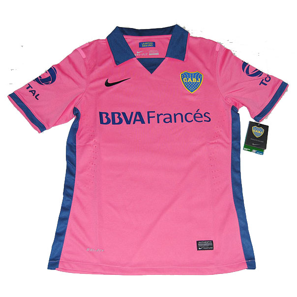 13-14 Boca Juniors Away Pink Jersey Shirt(Player Version)